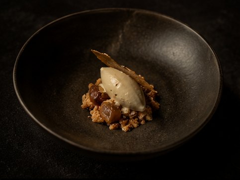 Burnt honey parfait